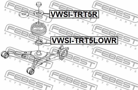 Sprężyna talerzowa FEBEST VWSI-TRT5LOWR