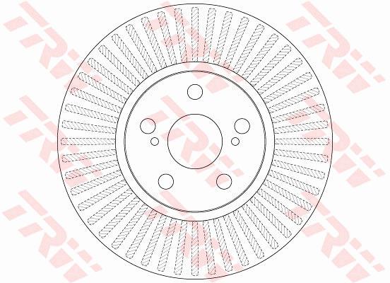 Tarcza hamulcowa TRW DF6234