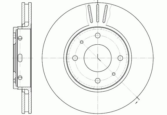 Tarcza hamulcowa REMSA 6585.10