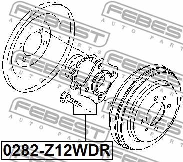 Piasta koła FEBEST 0282-Z12WDR