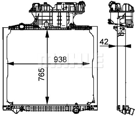 Chłodnica MAHLE CR 702 000P