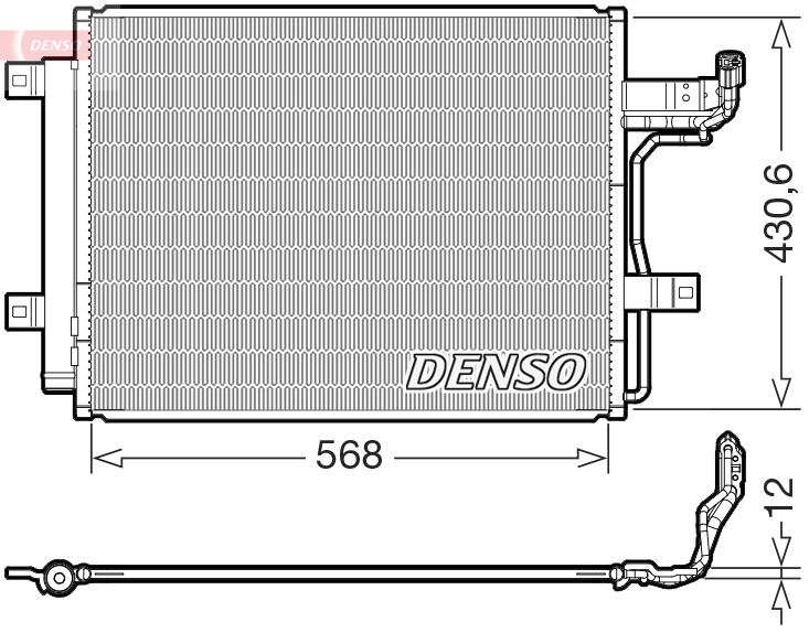Skraplacz, klimatyzacja DENSO DCN44019