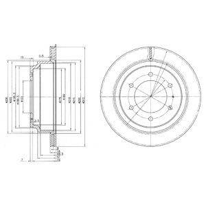 Tarcza hamulcowa DELPHI BG3353