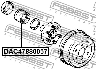 Łożysko koła FEBEST DAC47880057