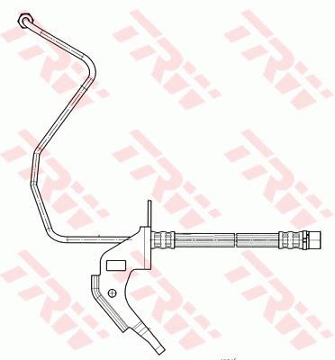 Przewód hamulcowy elastyczny TRW PHD563