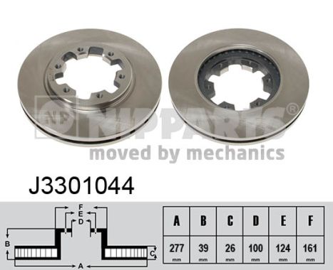 Tarcza hamulcowa NIPPARTS J3301044