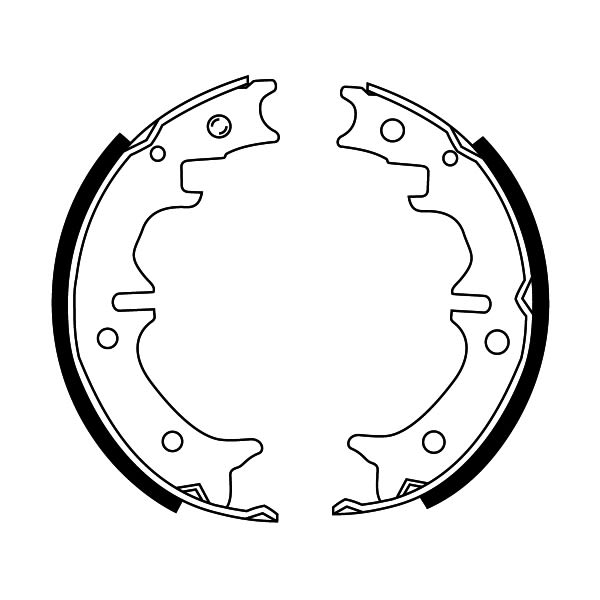 Zestaw szczęk hamulcowych ABE C02081ABE