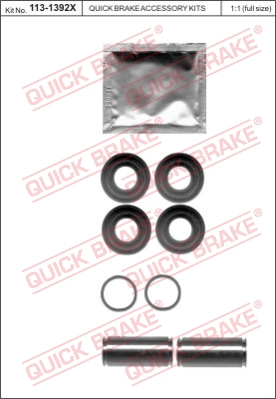Zestaw tulei prowadzących zacisk hamulca QUICK BRAKE 113-1392X