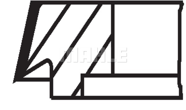 Pierścienie tłokowe MAHLE 007 RS 00105 0N0