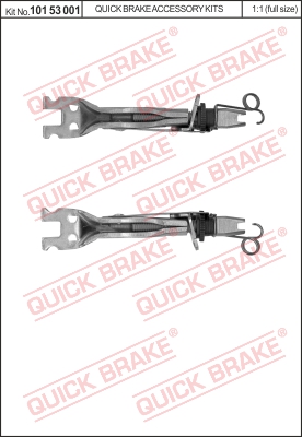 Regulacja szczęk hamulcowych QUICK BRAKE 101 53 001