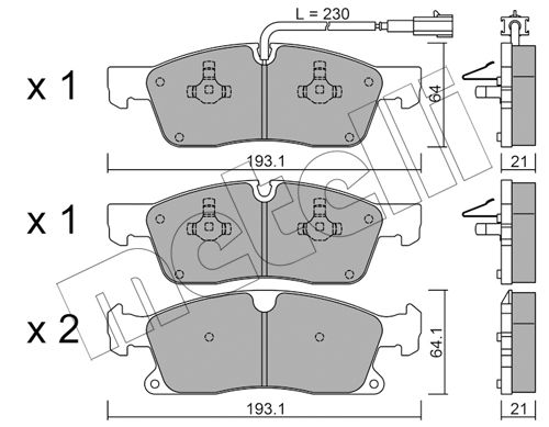 Klocki hamulcowe METELLI 22-0927-5