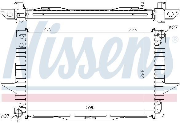 Chłodnica NISSENS 65536A