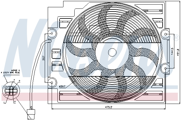 Wentylator NISSENS 85421