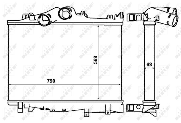 Chłodnica powietrza intercooler NRF 30229