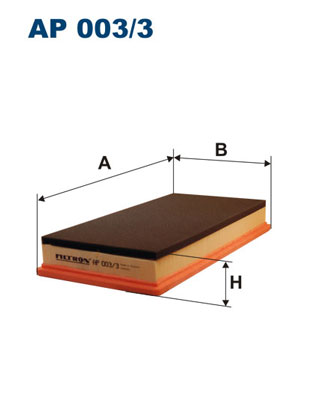 Filtr powietrza FILTRON AP003/3