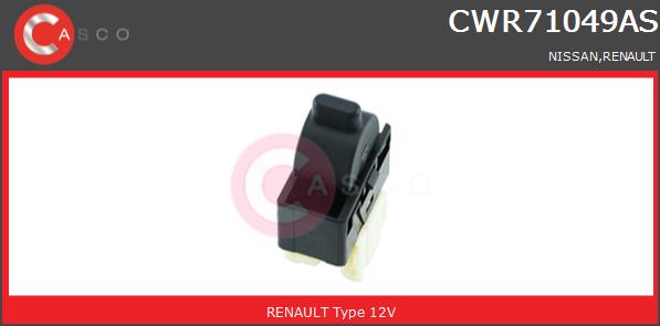 Przełącznik podnośnika szyby CASCO CWR71049AS