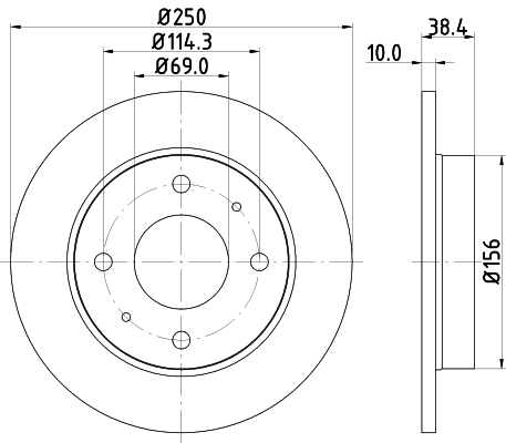 Tarcza hamulcowa HELLA 8DD 355 111-531