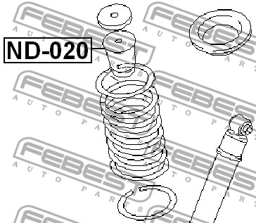 Dystans gumowy FEBEST ND-020