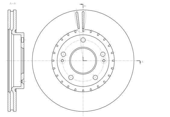 Tarcza hamulcowa REMSA 61434.10