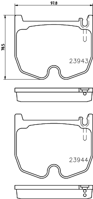 Klocki hamulcowe HELLA 8DB 355 010-381