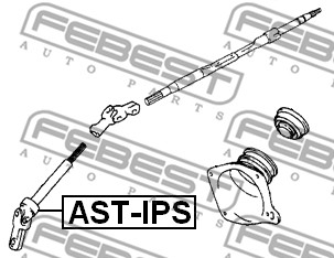 Łącznik kolumny kierowniczej FEBEST AST-IPS