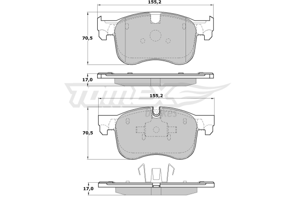 Klocki hamulcowe TOMEX BRAKES TX 17-29