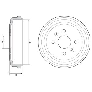 Bęben hamulcowy DELPHI BF548
