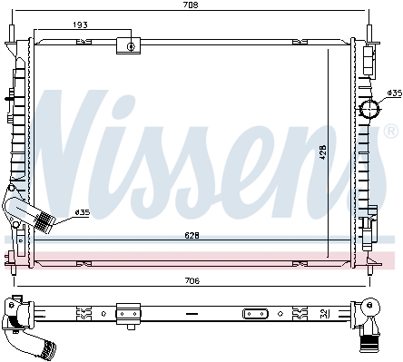 Chłodnica NISSENS 68733