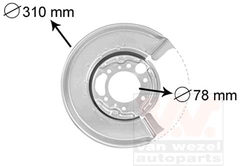 Tarcza kotwiczna VAN WEZEL 3075374