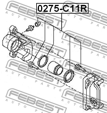 Zestaw naprawczy zacisku FEBEST 0275-C11R