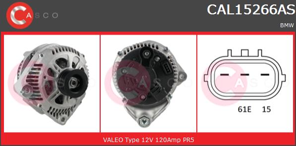 Alternator CASCO CAL15266AS