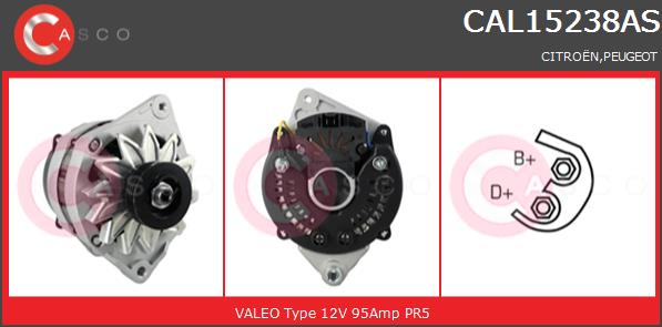 Alternator CASCO CAL15238AS