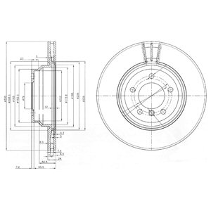 Tarcza hamulcowa DELPHI BG3959