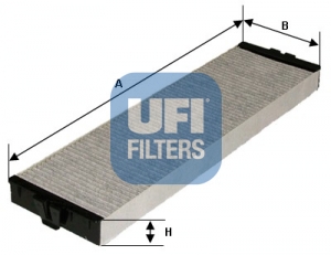 Filtr kabinowy UFI 54.157.00