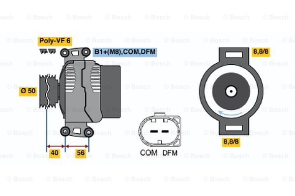 Alternator BOSCH 0 986 047 490