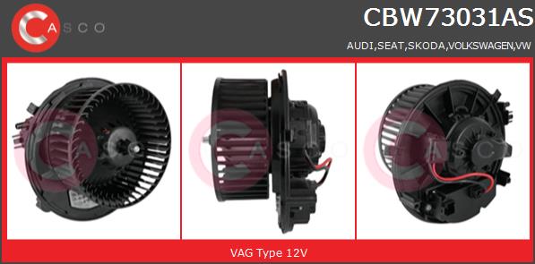Wentylator wnętrza CASCO CBW73031AS