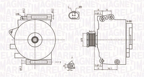 Alternator MAGNETI MARELLI 063731764010