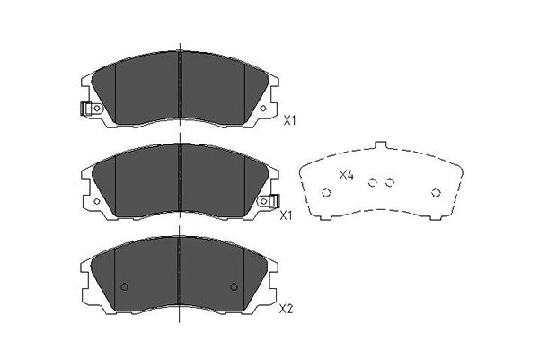 Klocki hamulcowe KAVO PARTS KBP-3016