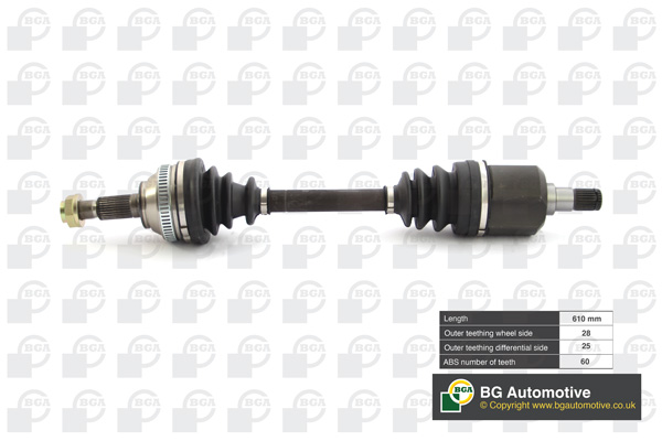 Półoś napędowa BGA DS7503A