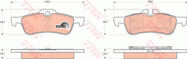 Klocki hamulcowe TRW GDB1561