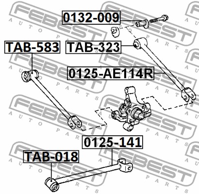 Tuleja wahacza FEBEST TAB-323