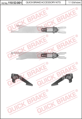 Regulacja szczęk hamulcowych QUICK BRAKE 110 53 001