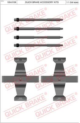 Zestaw akcesoriów montażowych  klocków hamulcowych QUICK BRAKE 109-0109