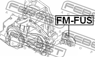 Poduszka skrzyni biegów FEBEST FM-FUS