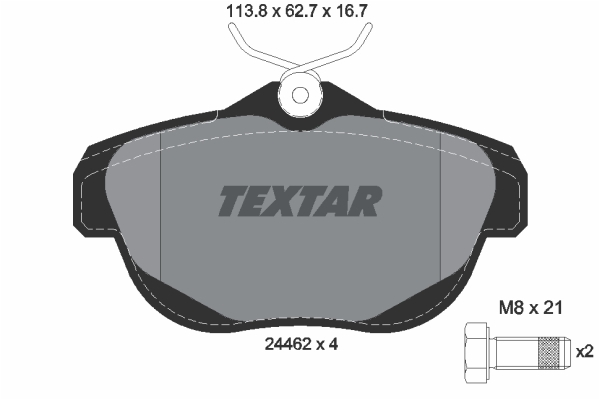 Klocki hamulcowe TEXTAR 2446201