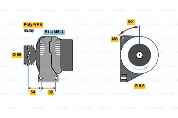 Alternator BOSCH 0 986 041 740