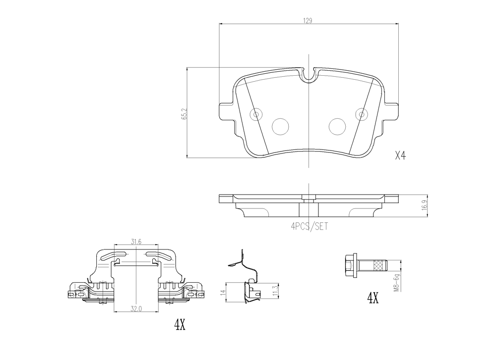 Klocki hamulcowe BREMBO P 85 190