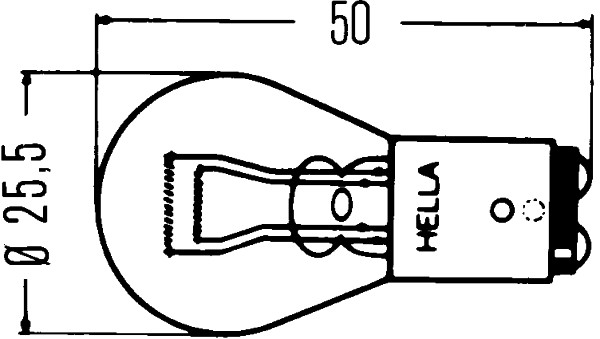 Żarówka kierunkowskazu HELLA 8GD 002 078-121