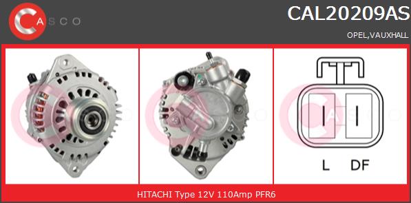 Alternator CASCO CAL20209AS