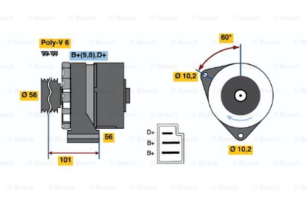 Alternator BOSCH 0 986 033 740